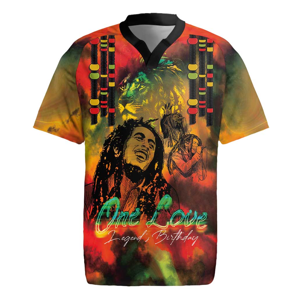 Jamaican Reggae Legend's Birthday Rugby Jersey One Love Jamaica - Wonder Print Shop