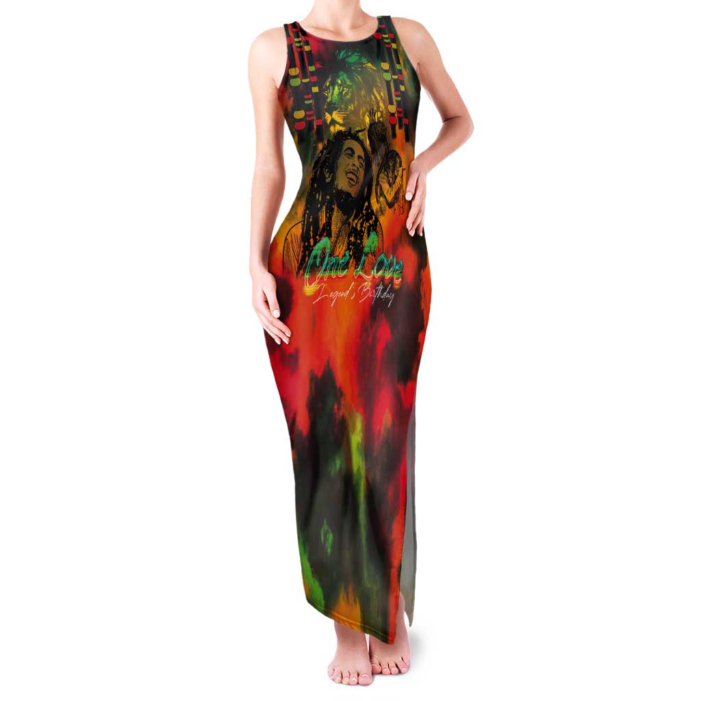 Jamaican Reggae Legend's Birthday Tank Maxi Dress One Love Jamaica