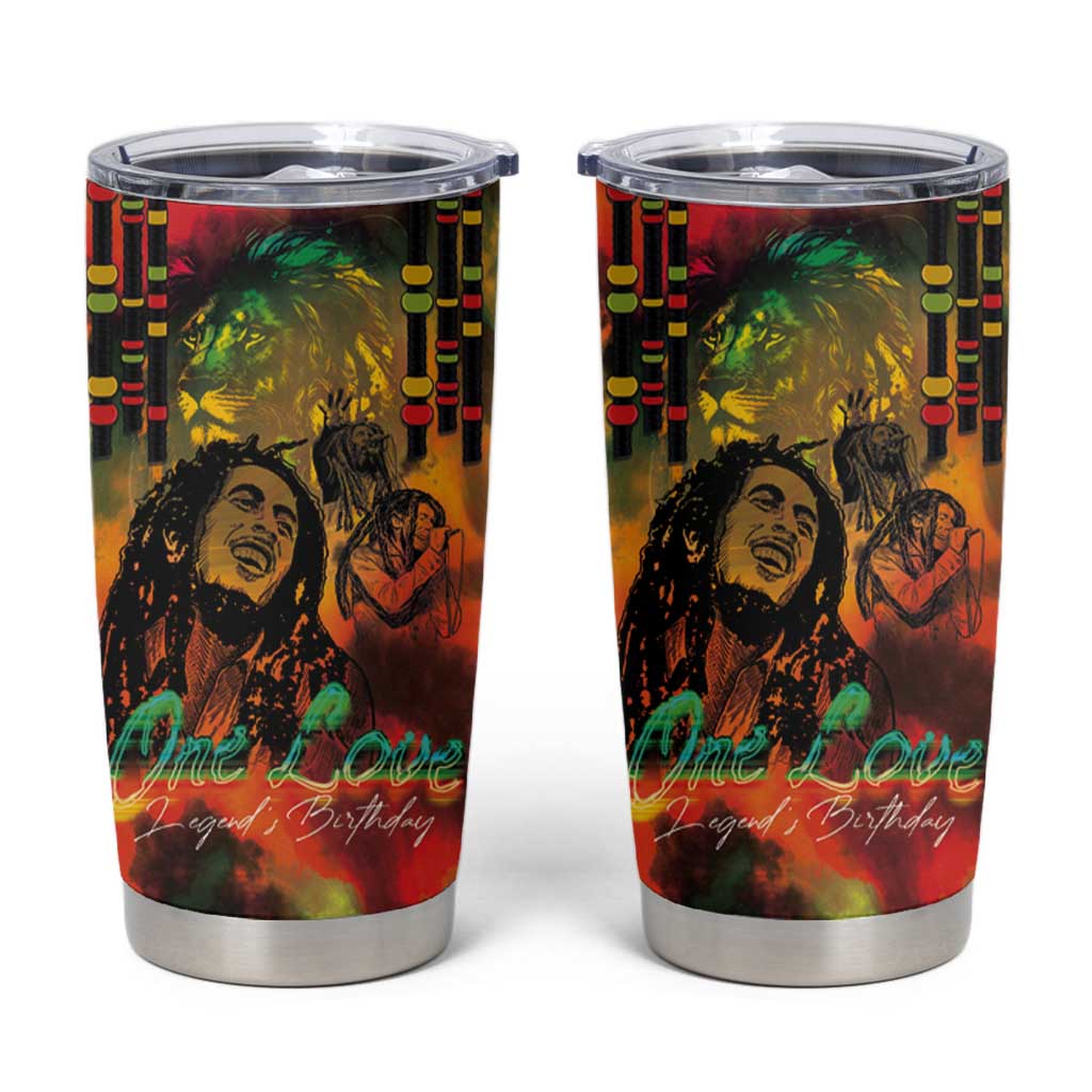 Jamaican Reggae Legend's Birthday Tumbler Cup One Love Jamaica