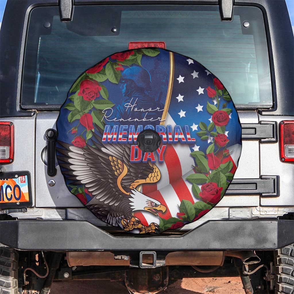 United States Memorial Day-Honor and Remember Spare Tire Cover