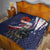 United States Memorial Day Quilt Bald Eagle US Soldier-Honor and Remember The Fallen