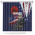 United States Memorial Day Shower Curtain Bald Eagle US Soldier-Honor and Remember The Fallen