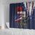 United States Memorial Day Shower Curtain Bald Eagle US Soldier-Honor and Remember The Fallen