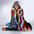 Hawaii and United States Memorial Day Hooded Blanket Honor and Remember The Fallen