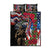 Hawaii and United States Memorial Day Quilt Bed Set Honor and Remember The Fallen