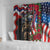 Hawaii and United States Memorial Day Shower Curtain Honor and Remember The Fallen