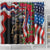 Hawaii and United States Memorial Day Shower Curtain Honor and Remember The Fallen