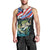 Personalized Bass Fishing Men Tank Top With American Flag - Wonder Print Shop