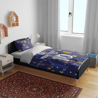 Custom Netherlands Football Bedding Set Starry Night Style
