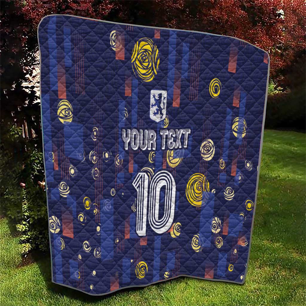 Custom Netherlands Football Quilt Starry Night Style
