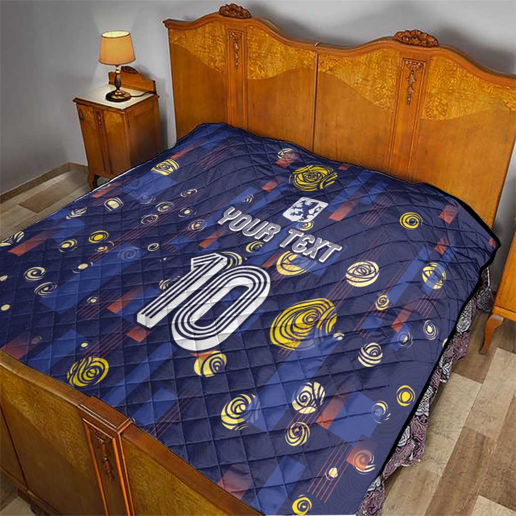 Custom Netherlands Football Quilt Starry Night Style