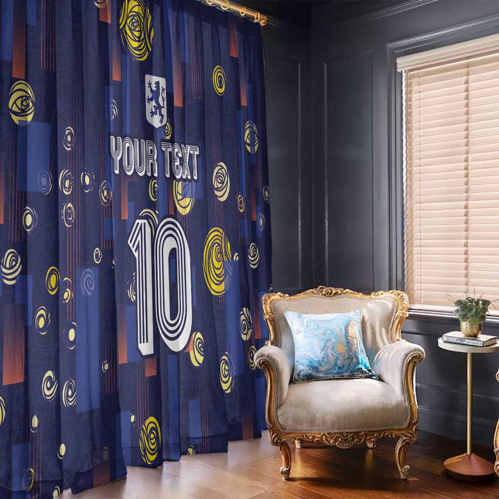 Custom Netherlands Football Window Curtain Starry Night Style