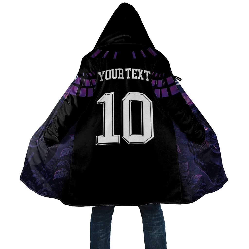 Custom Uruguay National Football Cloak La Celeste South America Wildcat Neon Graphic