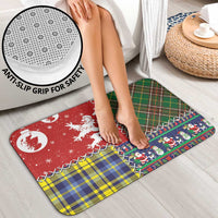 Scottish Christmas Bathroom Set Scotland Lion and Xmas Elements Patch Style - Wonder Print Shop