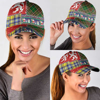 Scottish Christmas Classic Cap Scotland Lion and Xmas Elements Patch Style - Wonder Print Shop