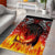 Scotland Up Helly Aa Area Rug Drakkar Viking Longship Burning The Return of The Light - Wonder Print Shop