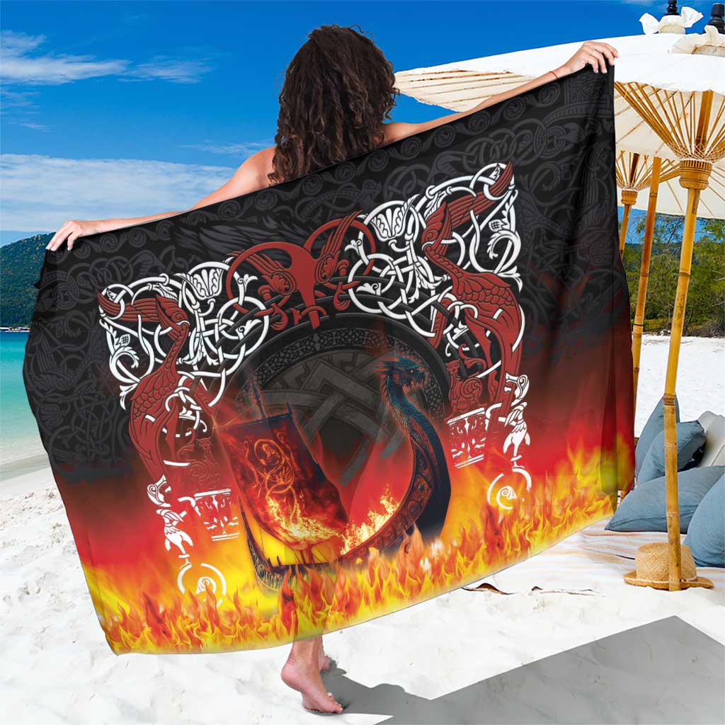 Scotland Up Helly Aa Sarong Drakkar Viking Longship Burning The Return of The Light