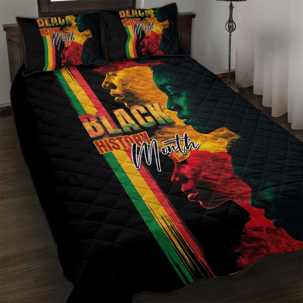 Black History Month Quilt Bed Set Black Soul - I'm Black Every Month - Wonder Print Shop