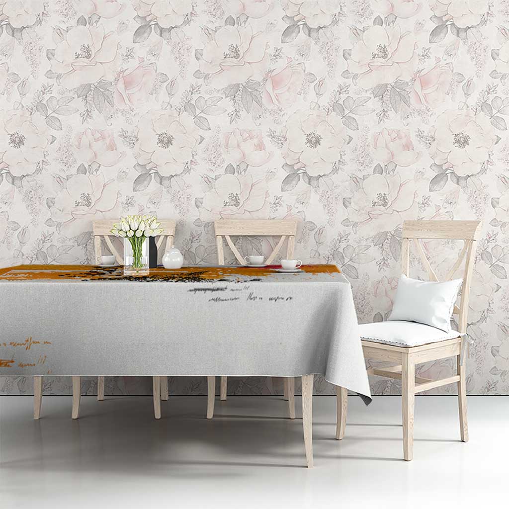 Bastille Day Tablecloth France Typography Art Grunge Style