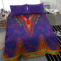 Haiti Choeblack Dashiki Style Bedding Set Blue Color