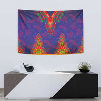 Haiti Choeblack Dashiki Style Tapestry Blue Color