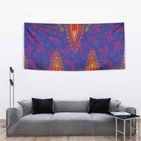 Haiti Choeblack Dashiki Style Tapestry Blue Color