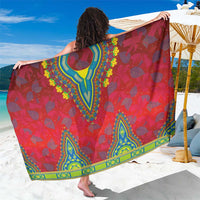 Haiti Choeblack Dashiki Style Sarong Red Color