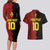 Custom Belgium Football 2024 Go Champion Couples Matching Long Sleeve Bodycon Dress and Hawaiian Shirt - Wonder Print Shop