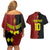 Custom Belgium Football 2024 Go Champion Couples Matching Off Shoulder Short Dress and Hawaiian Shirt - Wonder Print Shop