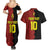 Custom Belgium Football 2024 Go Champion Couples Matching Summer Maxi Dress and Hawaiian Shirt - Wonder Print Shop