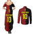 Custom Belgium Football 2024 Go Champion Couples Matching Summer Maxi Dress and Long Sleeve Button Shirt - Wonder Print Shop