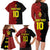 Custom Belgium Football 2024 Go Champion Family Matching Long Sleeve Bodycon Dress and Hawaiian Shirt - Wonder Print Shop