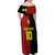 Custom Belgium Football 2024 Go Champion Family Matching Off Shoulder Maxi Dress and Hawaiian Shirt - Wonder Print Shop