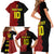 Custom Belgium Football 2024 Go Champion Family Matching Short Sleeve Bodycon Dress and Hawaiian Shirt - Wonder Print Shop