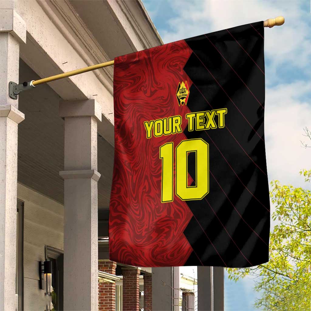 Custom Belgium Football 2024 Go Champion Garden Flag - Wonder Print Shop