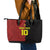 Custom Belgium Football 2024 Go Champion Leather Tote Bag - Wonder Print Shop