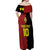 Custom Belgium Football 2024 Go Champion Off Shoulder Maxi Dress - Wonder Print Shop