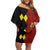 Custom Belgium Football 2024 Go Champion Off Shoulder Short Dress - Wonder Print Shop