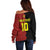 Custom Belgium Football 2024 Go Champion Off Shoulder Sweater - Wonder Print Shop