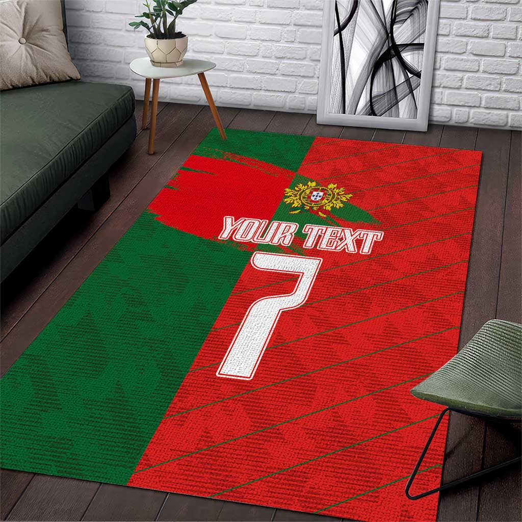 Custom Portugal Football 2024 Go Champion Area Rug - Wonder Print Shop