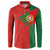 Custom Portugal Football 2024 Go Champion Button Sweatshirt - Wonder Print Shop