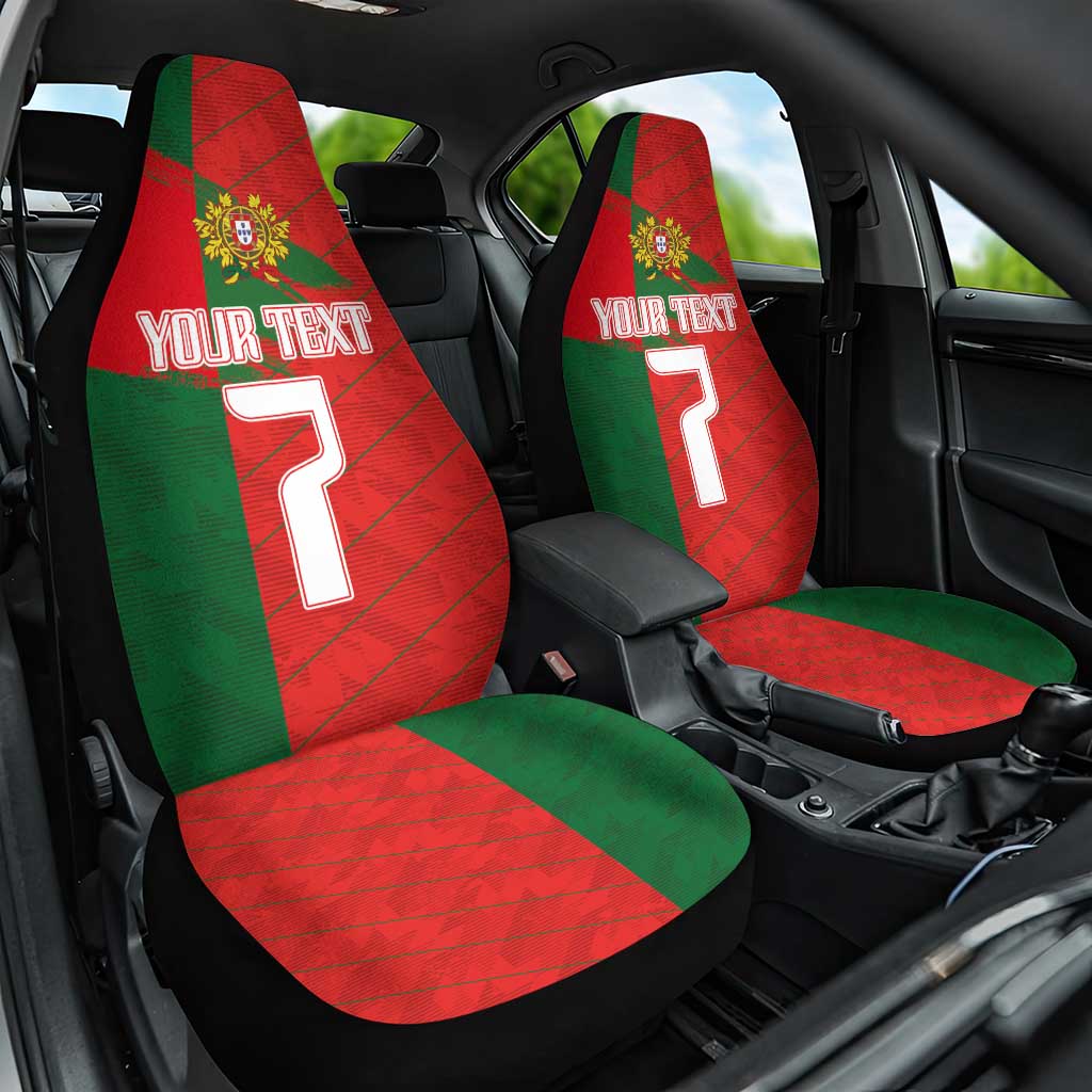 Custom Portugal Football 2024 Go Champion Car Seat Cover - Wonder Print Shop