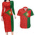 Custom Portugal Football 2024 Go Champion Couples Matching Long Sleeve Bodycon Dress and Hawaiian Shirt - Wonder Print Shop