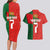 Custom Portugal Football 2024 Go Champion Couples Matching Long Sleeve Bodycon Dress and Hawaiian Shirt - Wonder Print Shop