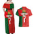 Custom Portugal Football 2024 Go Champion Couples Matching Off Shoulder Maxi Dress and Hawaiian Shirt - Wonder Print Shop