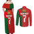 Custom Portugal Football 2024 Go Champion Couples Matching Off Shoulder Maxi Dress and Long Sleeve Button Shirt - Wonder Print Shop