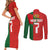 Custom Portugal Football 2024 Go Champion Couples Matching Short Sleeve Bodycon Dress and Long Sleeve Button Shirt - Wonder Print Shop