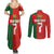 Custom Portugal Football 2024 Go Champion Couples Matching Summer Maxi Dress and Long Sleeve Button Shirt - Wonder Print Shop