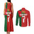 Custom Portugal Football 2024 Go Champion Couples Matching Tank Maxi Dress and Long Sleeve Button Shirt - Wonder Print Shop