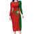 Custom Portugal Football 2024 Go Champion Family Matching Long Sleeve Bodycon Dress and Hawaiian Shirt - Wonder Print Shop